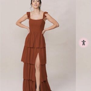 Revelry Poppy Chiffon Dress